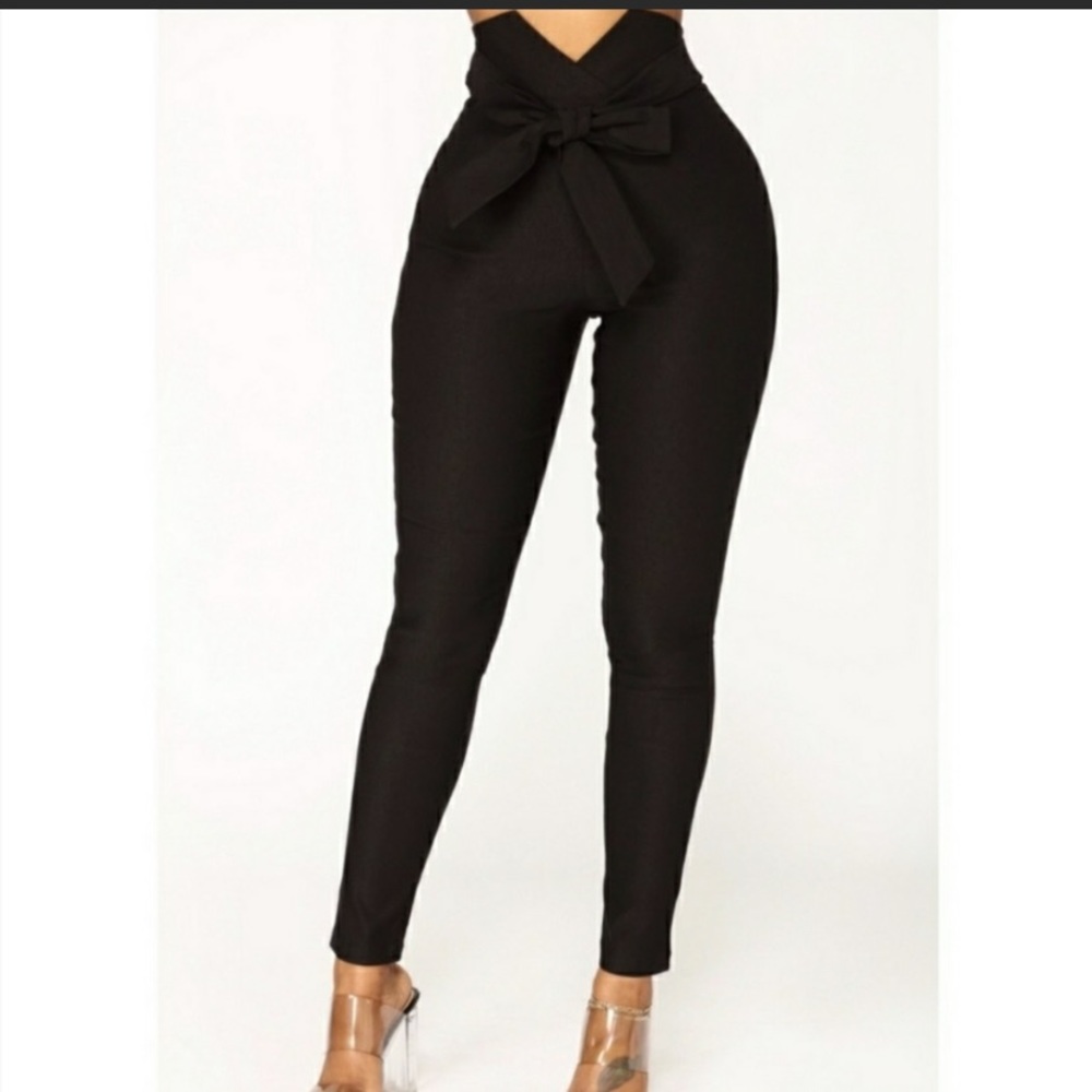 Black dress pants.